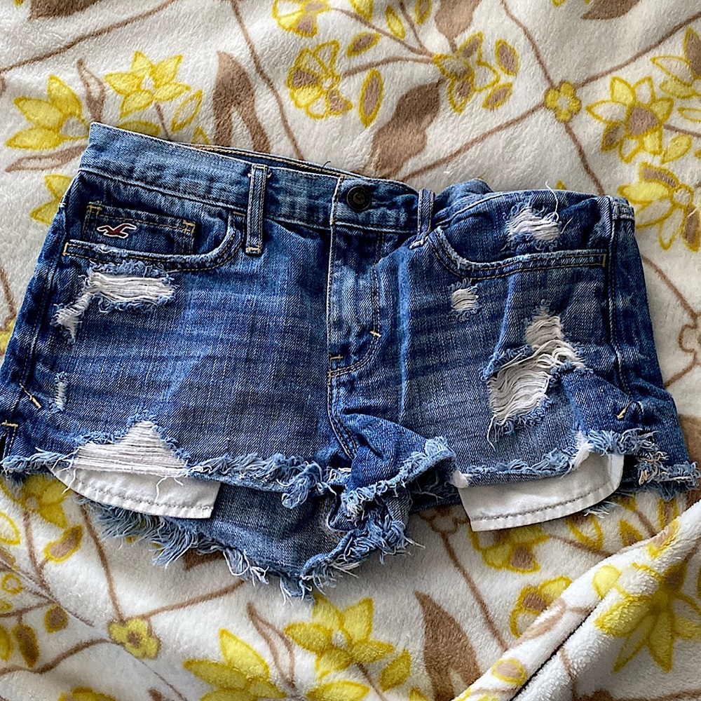 Hollister Blue Denim Jean Shorts